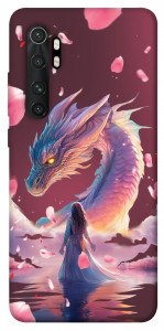 Чохол Girl and dragon для Xiaomi Mi Note 10 Lite