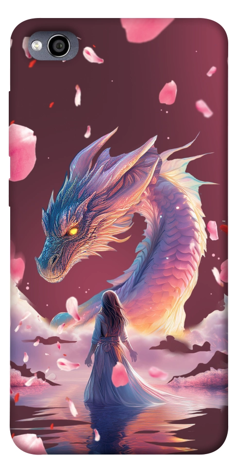 Чехол Girl and dragon для Xiaomi Redmi 4A