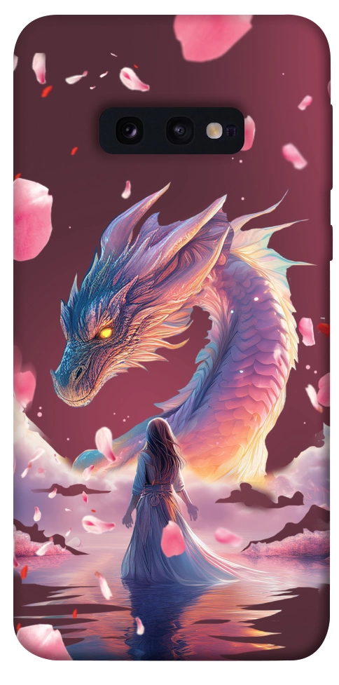 Чохол Girl and dragon для Galaxy S10e