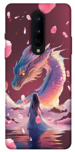 Чохол Girl and dragon для OnePlus 8