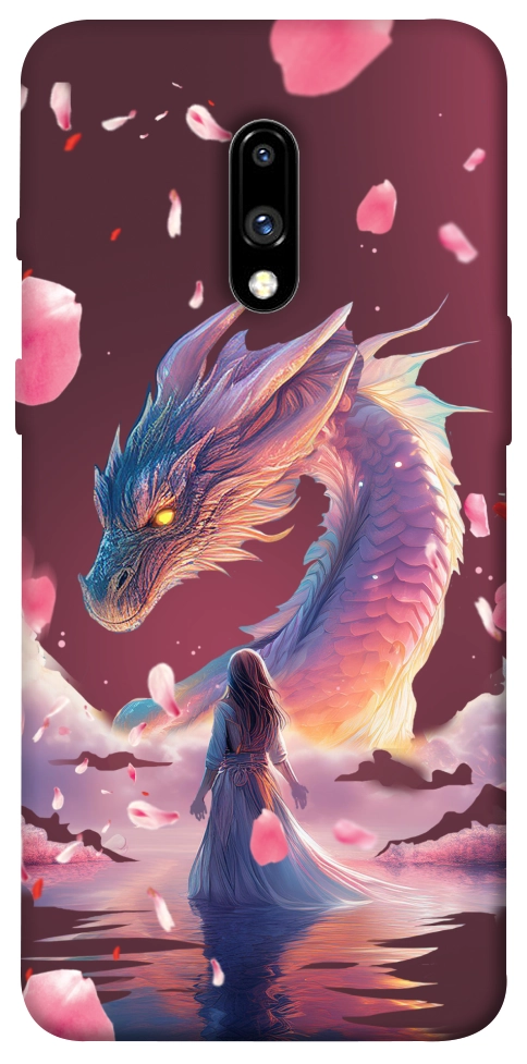 Чохол Girl and dragon для OnePlus 7