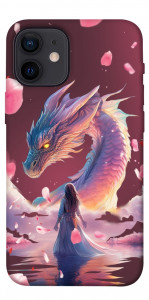 Чехол Girl and dragon для iPhone 12 mini