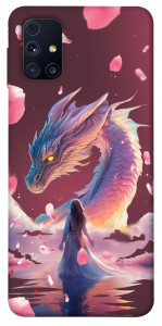 Чохол Girl and dragon для Galaxy M31s