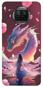 Чохол Girl and dragon для Xiaomi Redmi Note 9 Pro 5G