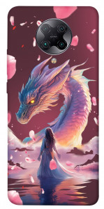 Чохол Girl and dragon для Xiaomi Redmi K30 Pro