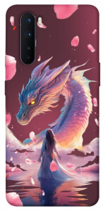 Чохол Girl and dragon для OnePlus Nord