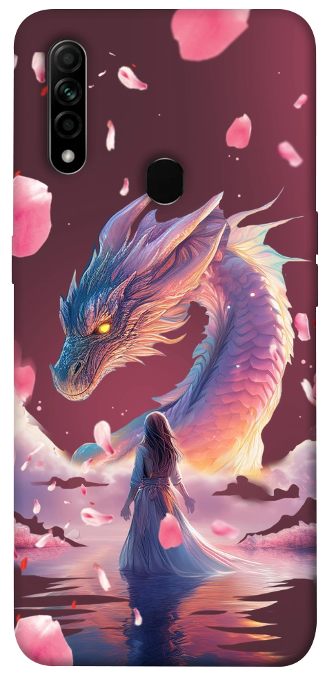 Чехол Girl and dragon для Oppo A31