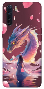 Чохол Girl and dragon для Oppo A91