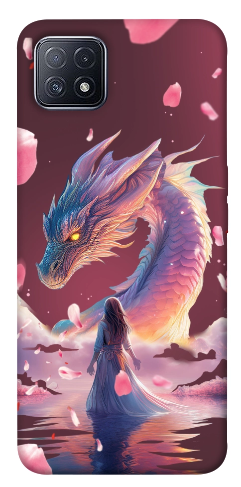 Чехол Girl and dragon для Oppo A73