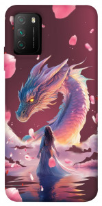 Чохол Girl and dragon для Xiaomi Poco M3