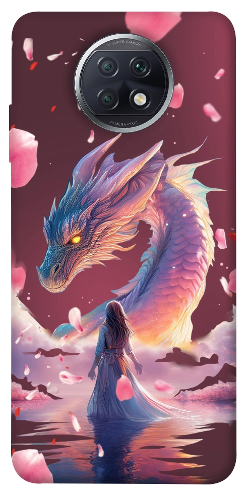 Чехол Girl and dragon для Xiaomi Redmi Note 9T