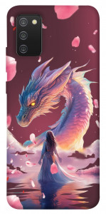 Чехол Girl and dragon для Galaxy A02s