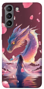 Чехол Girl and dragon для Galaxy S21