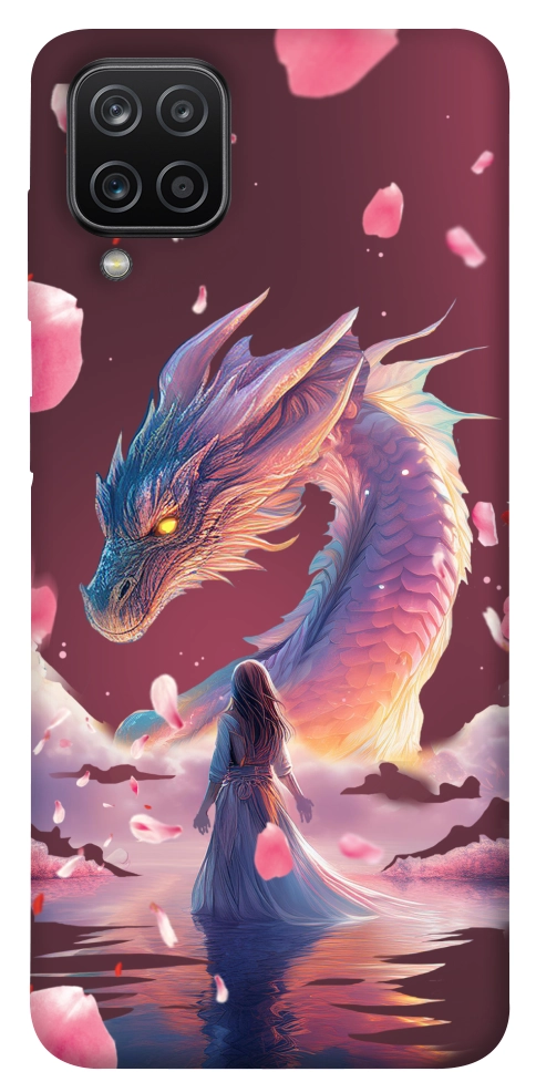 Чохол Girl and dragon для Galaxy A12