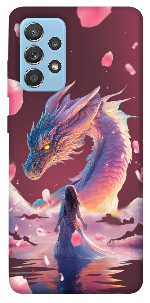 Чохол Girl and dragon для Galaxy A52