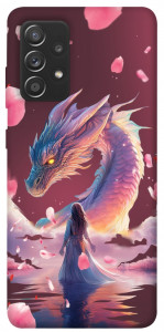 Чохол Girl and dragon для Samsung Galaxy A72 4G