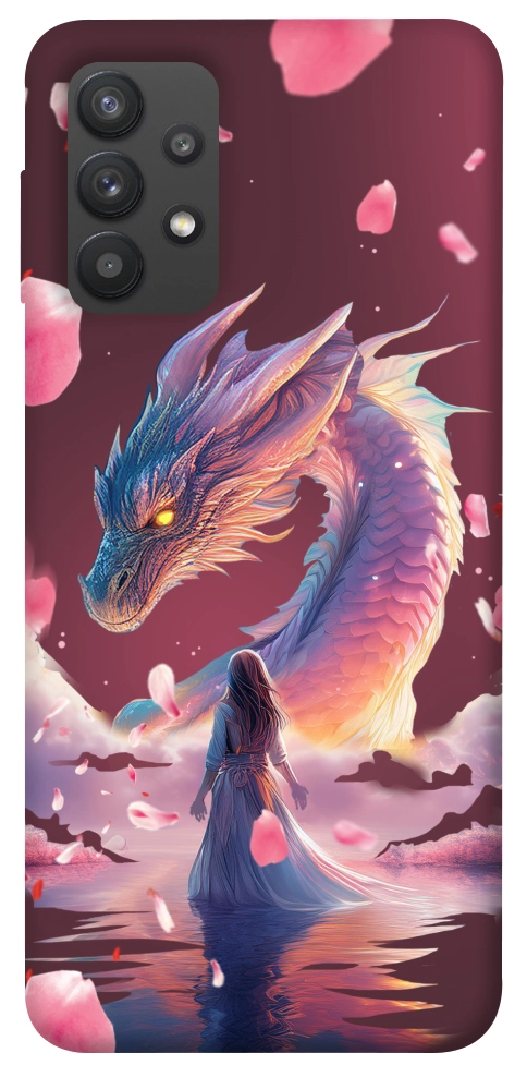 Чехол Girl and dragon для Galaxy A32 4G