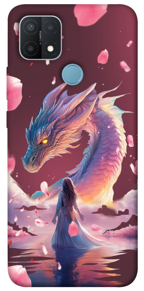 Чехол Girl and dragon для Oppo A15