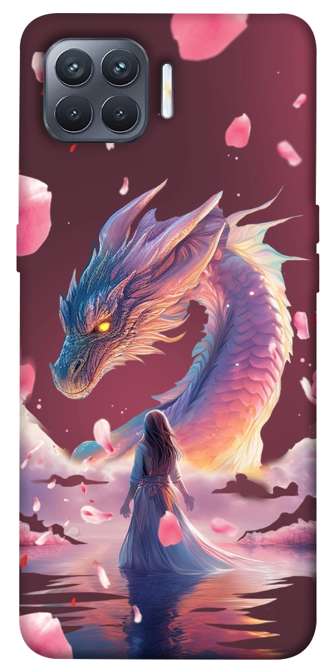 Чохол Girl and dragon для Oppo Reno 4 Lite