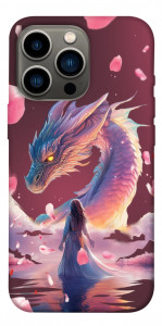 Чехол Girl and dragon для iPhone 13 Pro