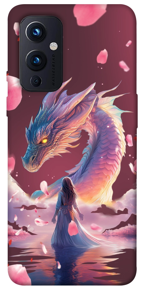 Чехол Girl and dragon для OnePlus 9