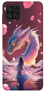 Чохол Girl and dragon для Galaxy A22 4G