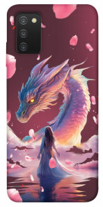 Чехол Girl and dragon для Galaxy A03s