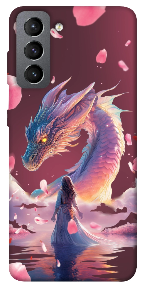 Чехол Girl and dragon для Galaxy S21 FE