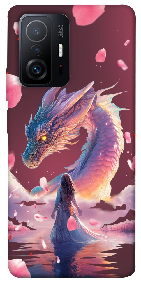 Чехол Girl and dragon для Xiaomi 11T