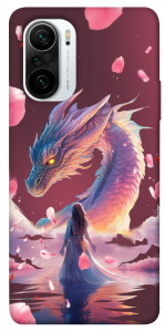 Чехол Girl and dragon для Xiaomi Redmi K40 Pro