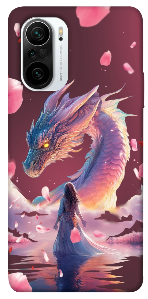 Чехол Girl and dragon для Xiaomi Redmi K40 Pro+