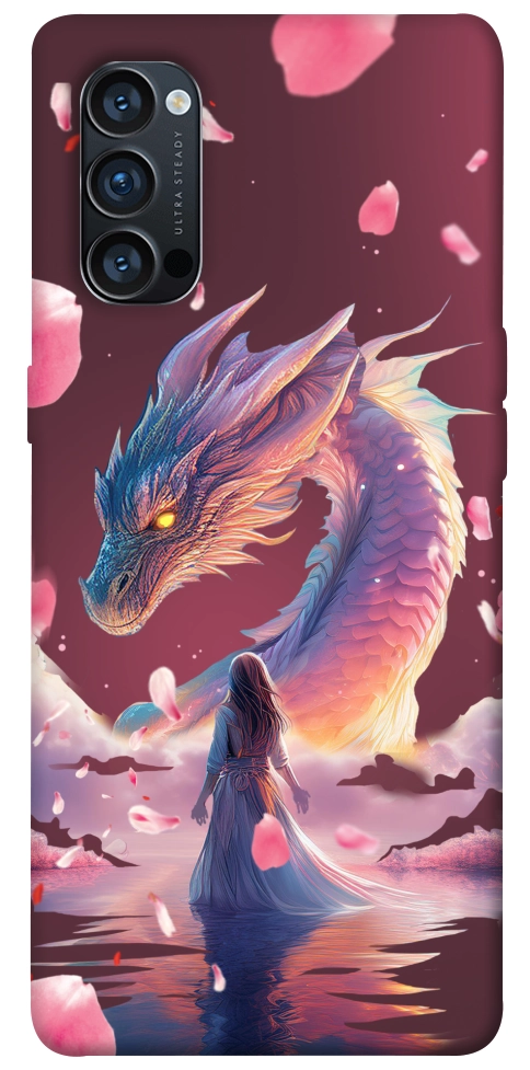 Чехол Girl and dragon для Oppo Reno 4 Pro 5G