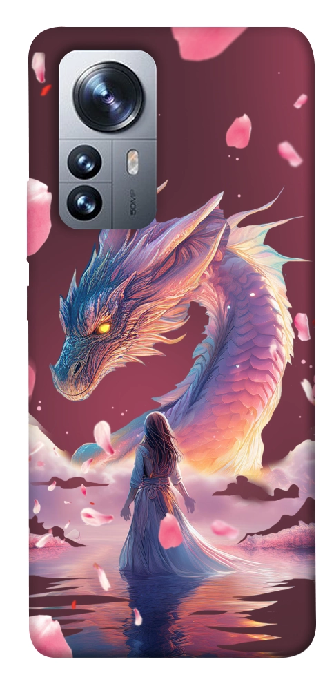 Чехол Girl and dragon для Xiaomi 12