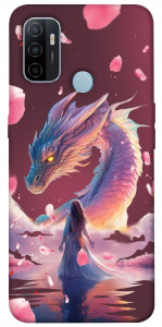 Чохол Girl and dragon для Oppo A53