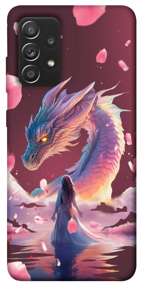 Чохол Girl and dragon для Galaxy A52s