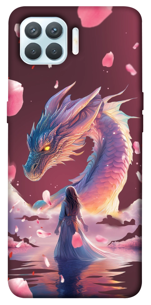 Чохол Girl and dragon для Oppo F17 Pro