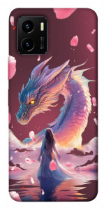 Чохол Girl and dragon для Vivo Y15s