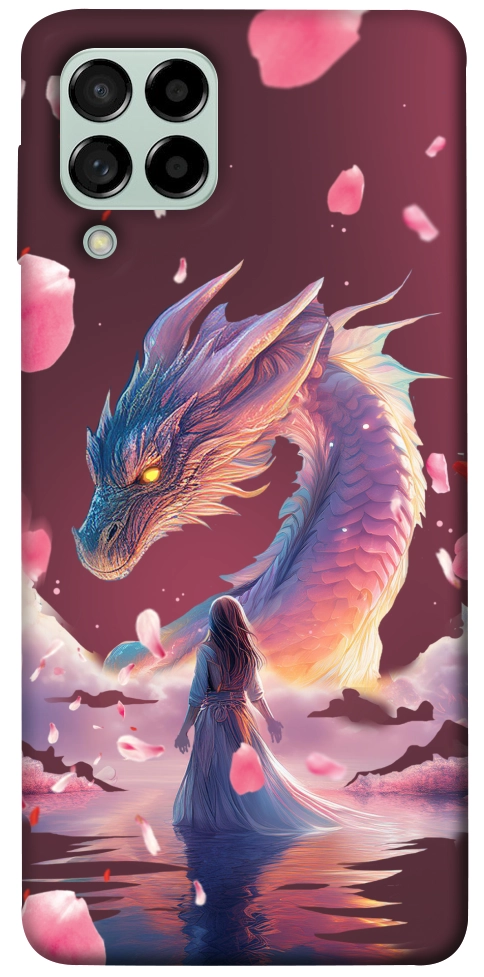 Чохол Girl and dragon для Galaxy M53