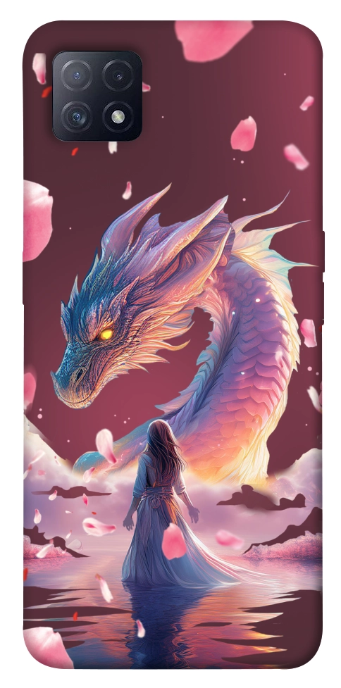 Чехол Girl and dragon для Oppo A73 5G