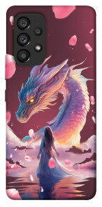 Чехол Girl and dragon для Galaxy A53