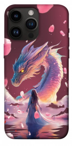 Чехол Girl and dragon для iPhone 14 Pro Max