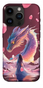 Чохол Girl and dragon для iPhone 14 Pro