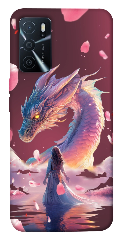 Чохол Girl and dragon для Oppo A16