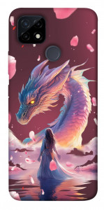 Чехол Girl and dragon для Realme C21Y