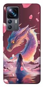 Чехол Girl and dragon для Xiaomi 12T Pro