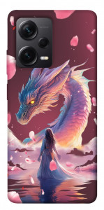 Чохол Girl and dragon для Xiaomi Redmi Note 12 Pro+