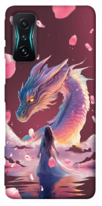 Чехол Girl and dragon для Xiaomi Redmi K50 Gaming