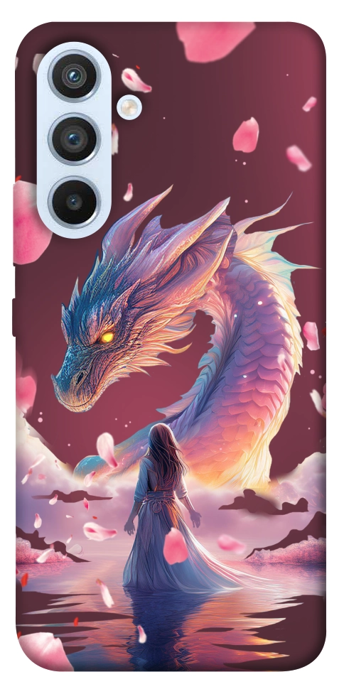 Чохол Girl and dragon для Galaxy A54 5G