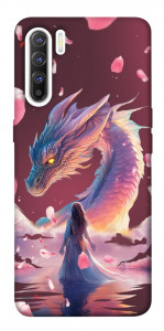 Чехол Girl and dragon для Oppo Reno 3