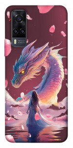 Чехол Girl and dragon для Vivo Y31